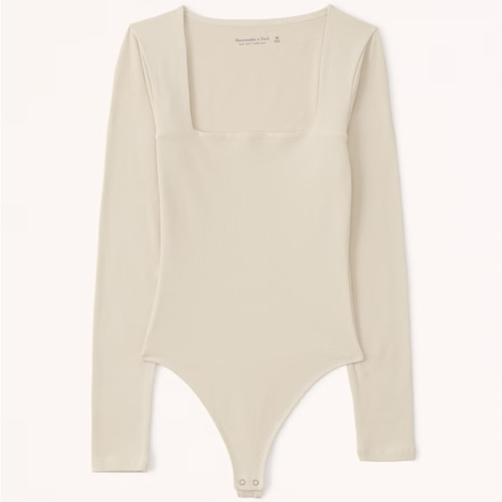 Cream Long Sleeve Bodysuit
